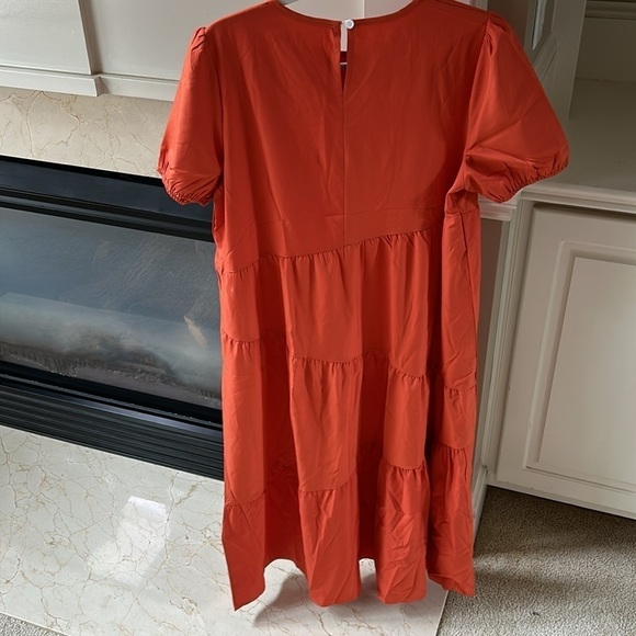 Maxi Dress Burnt Orange by SHEIN Size Medium - Picture 5 of 9